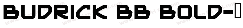 Budrick BB Bold字体转换